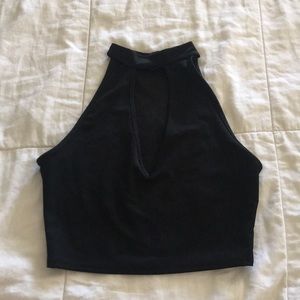 Black crop top